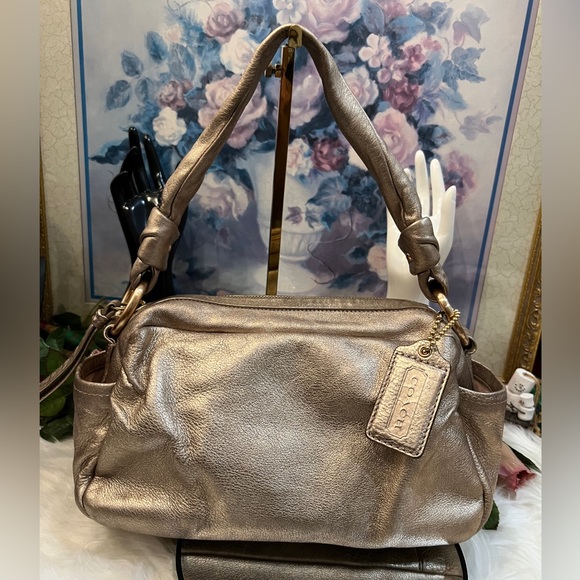 Coach Metallic Handbag - Picture 1 of 10